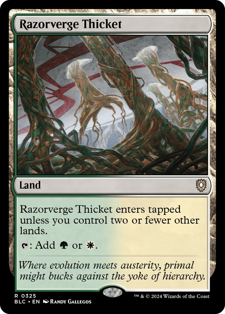 Razorverge Thicket · Bloomburrow Commander