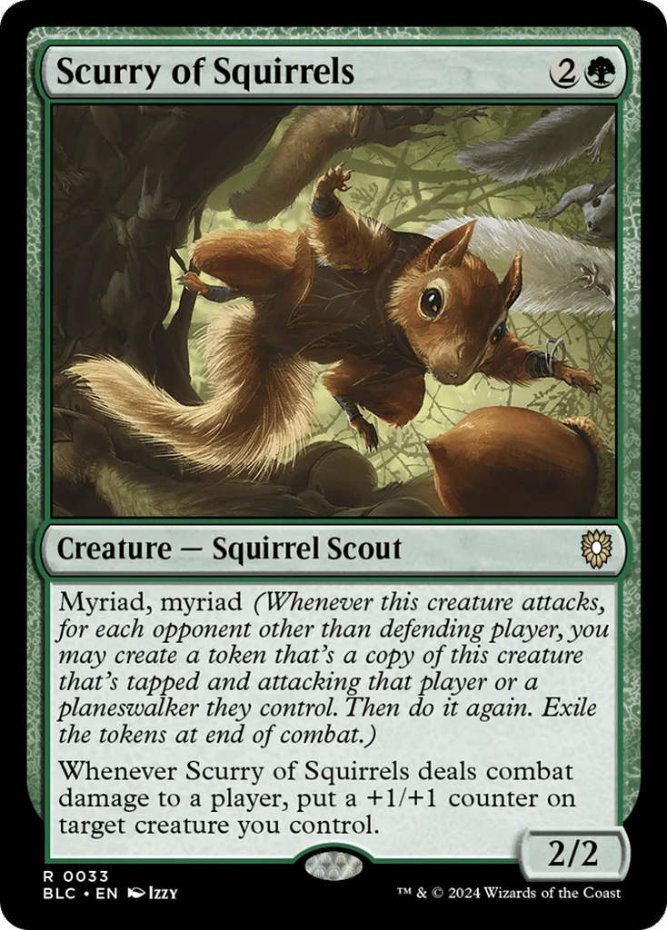Scurry of Squirrels · Bloomburrow Commander