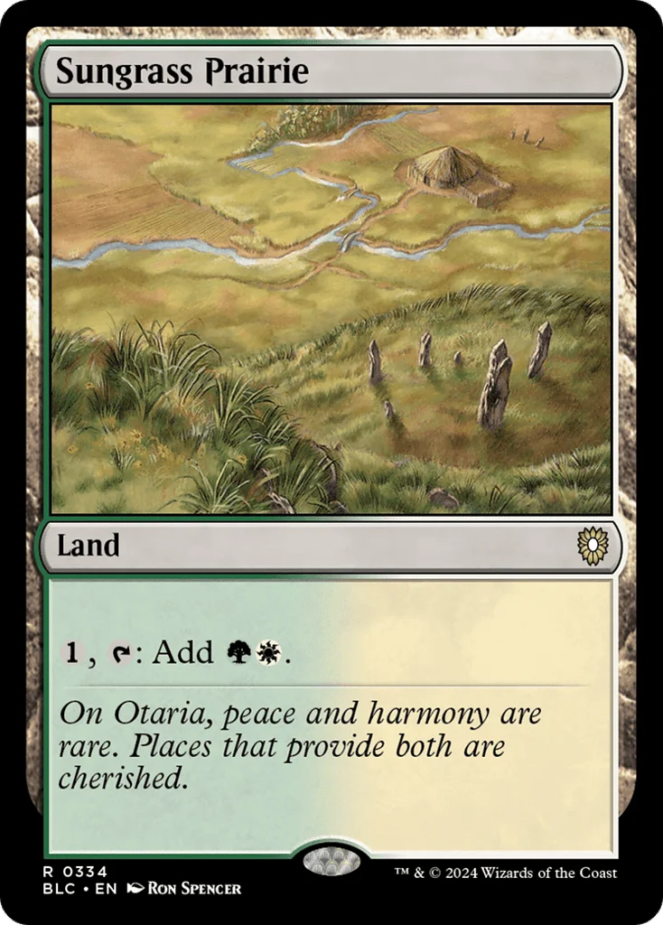 Sungrass Prairie · Bloomburrow Commander