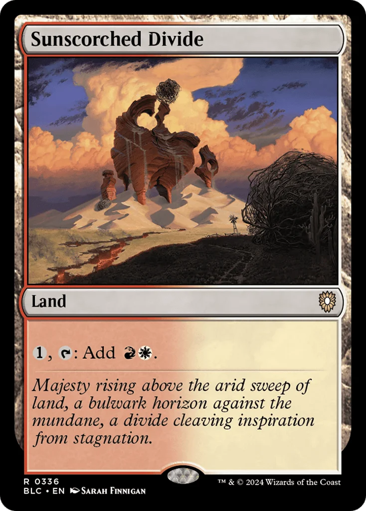 Sunscorched Divide · Bloomburrow Commander