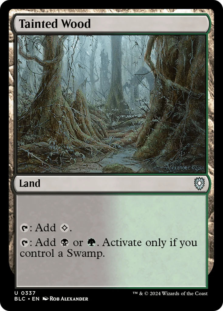 Tainted Wood · Bloomburrow Commander