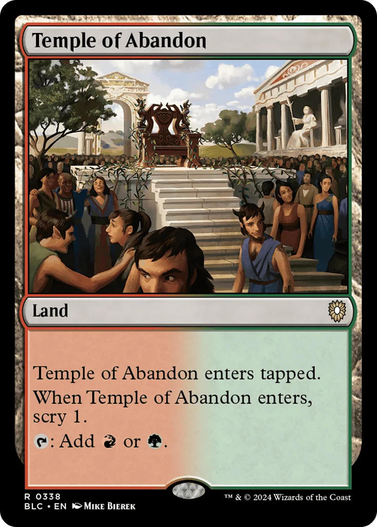 Temple of Abandon · Bloomburrow Commander