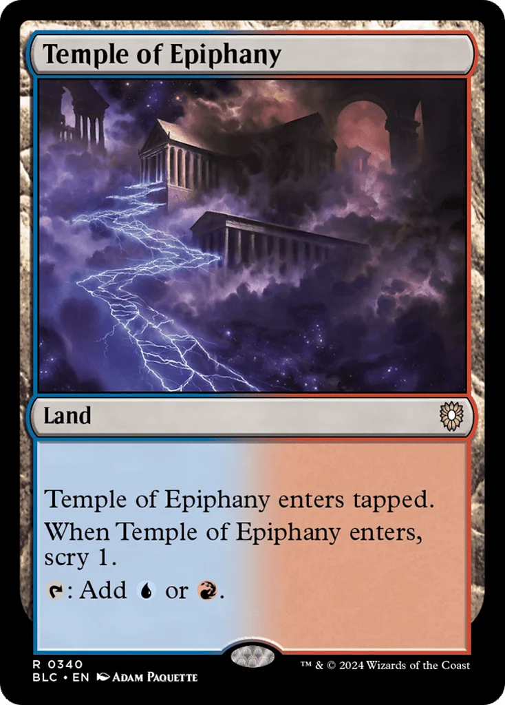 Temple of Epiphany · Bloomburrow Commander