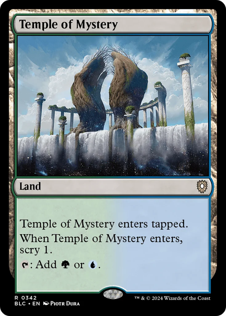 Temple of Mystery · Bloomburrow Commander