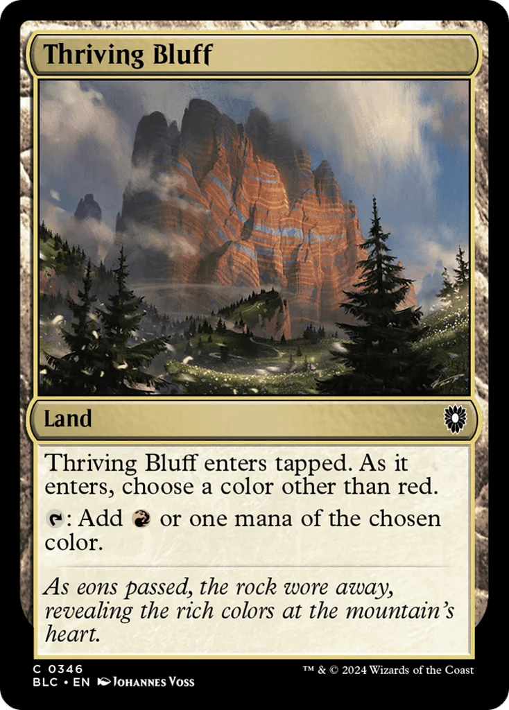 Thriving Bluff · Bloomburrow Commander