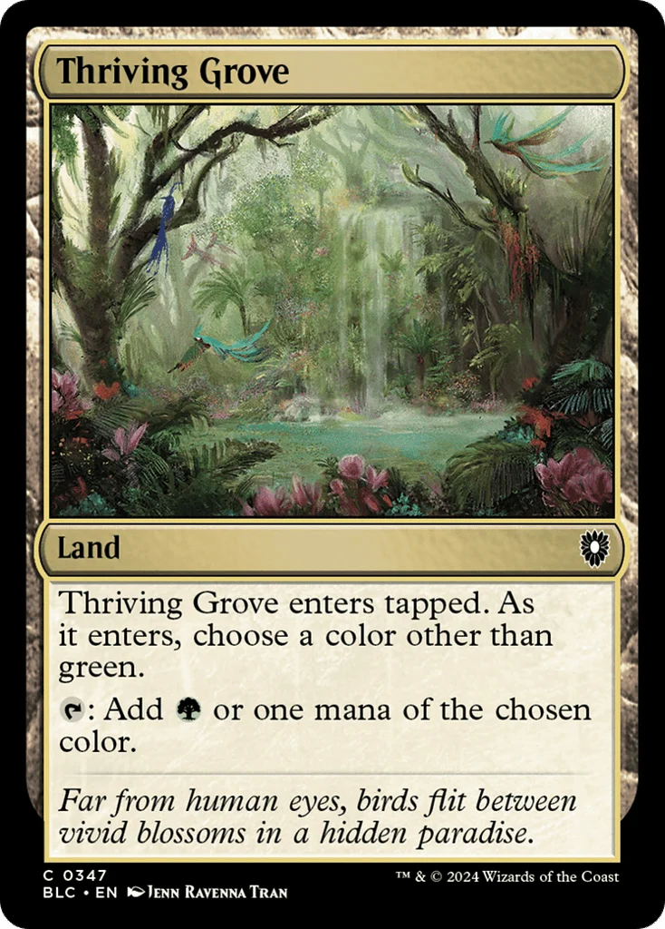 Thriving Grove · Bloomburrow Commander