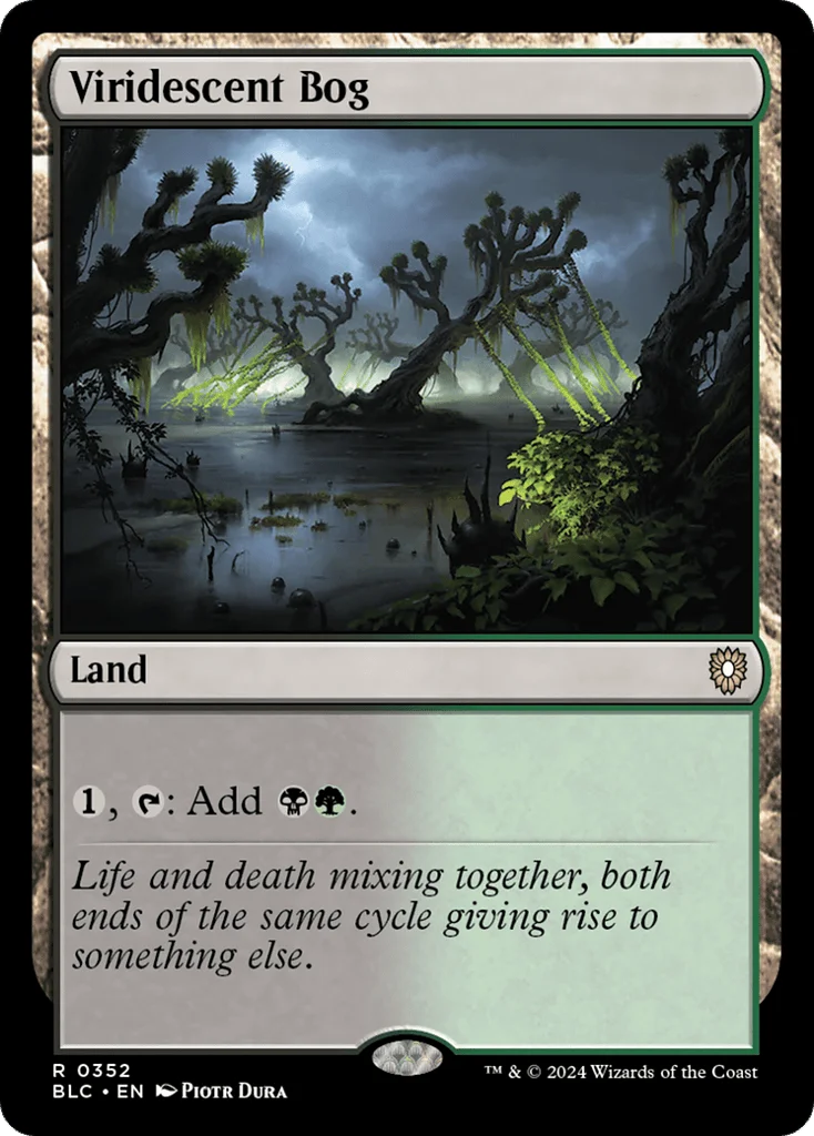 Viridescent Bog · Bloomburrow Commander