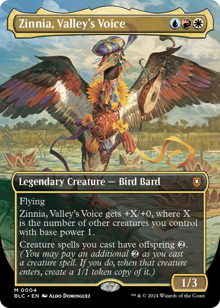 Zinnia, Valley's Voice · Bloomburrow Commander