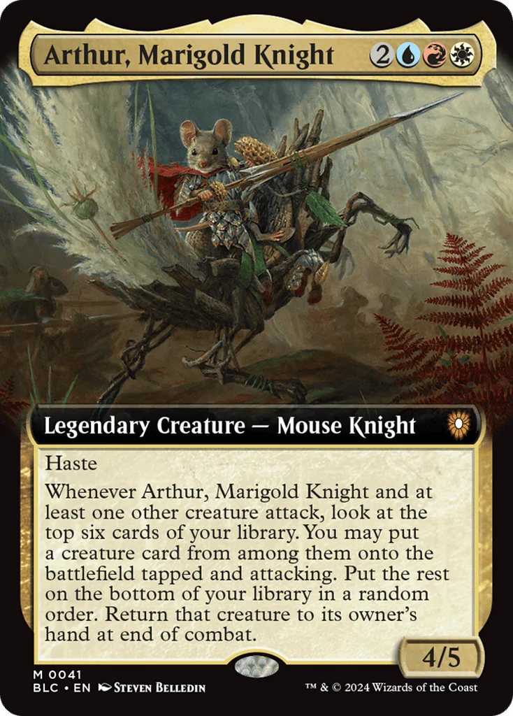 Arthur, Marigold Knight · Bloomburrow Commander