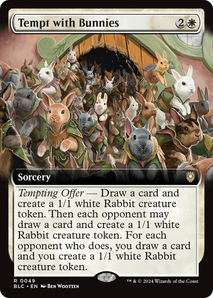 Tempt with Bunnies · Bloomburrow Commander