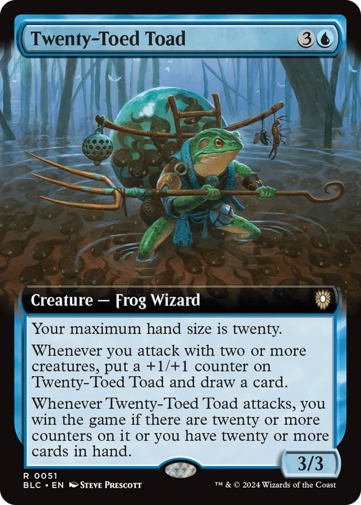 Twenty-Toed Toad · Bloomburrow Commander