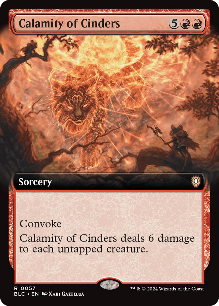 Calamity of Cinders · Bloomburrow Commander