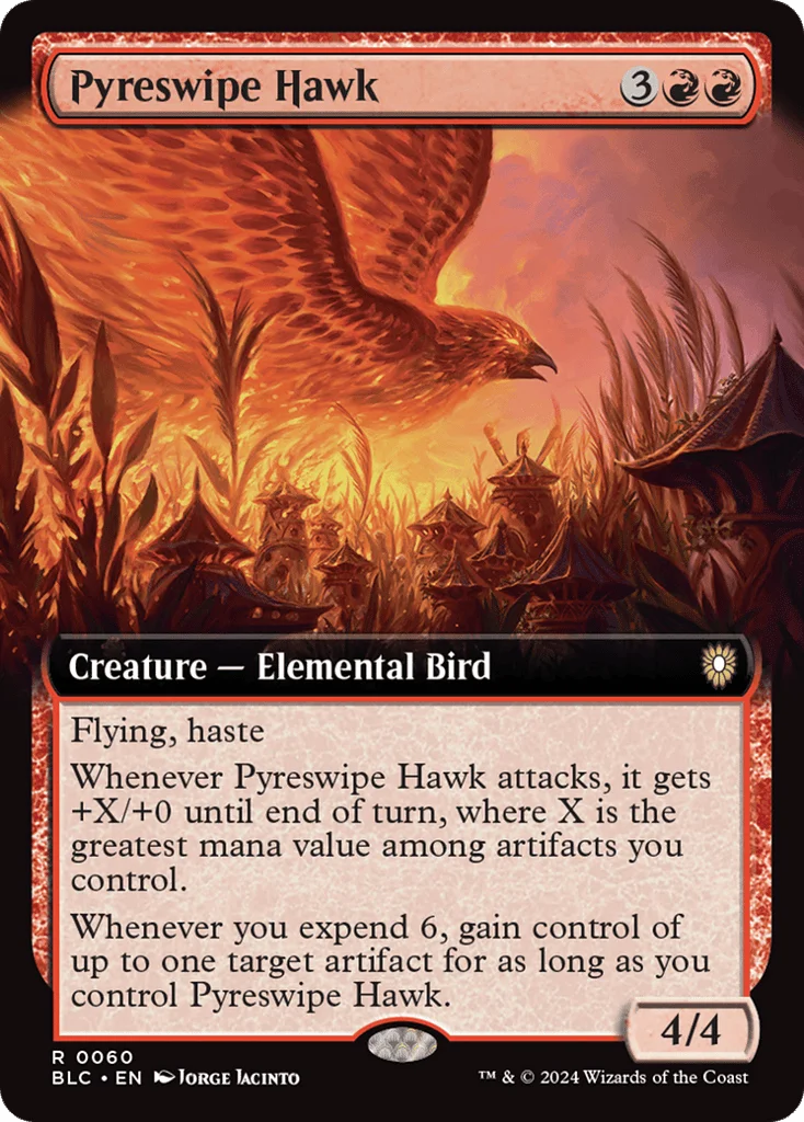 Pyreswipe Hawk · Bloomburrow Commander