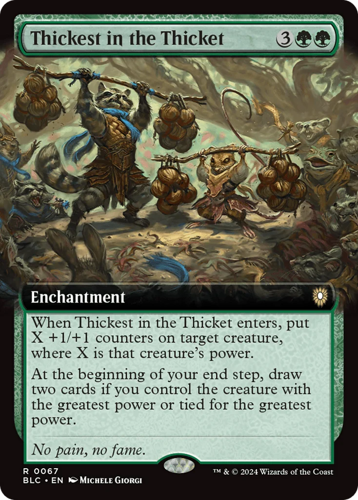 Thickest in the Thicket · Bloomburrow Commander