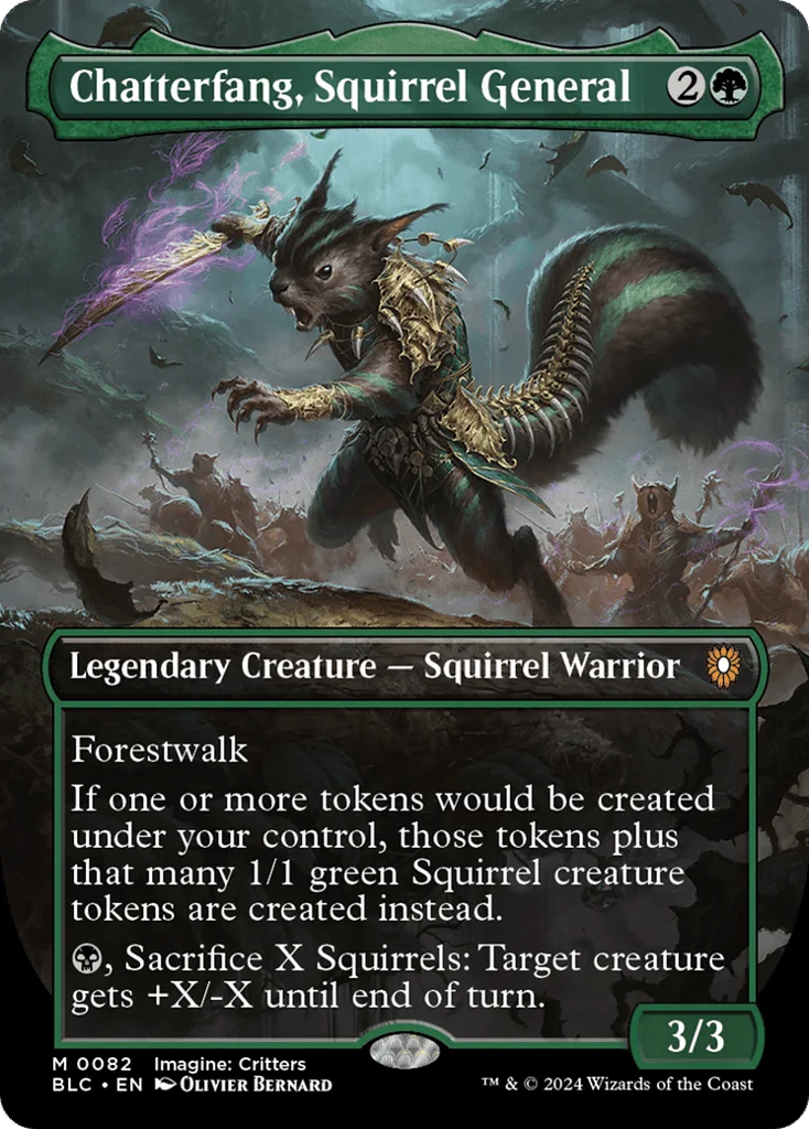 Chatterfang, Squirrel General · Bloomburrow Commander