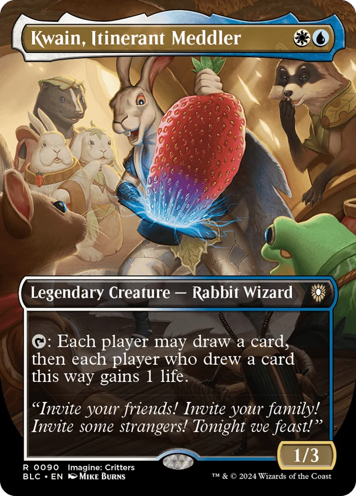 Kwain, Itinerant Meddler · Bloomburrow Commander