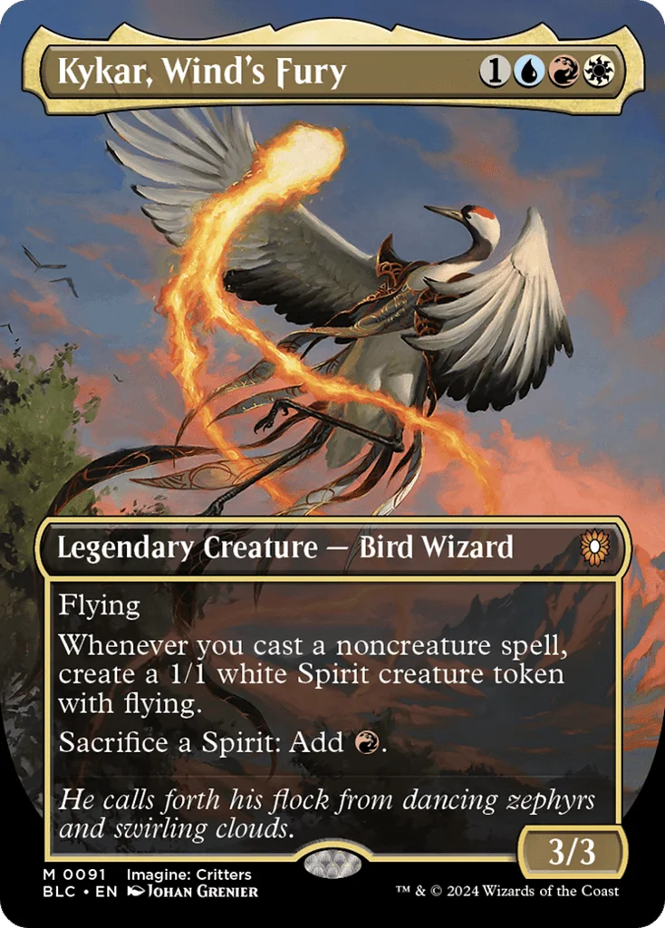Kykar, Wind's Fury · Bloomburrow Commander