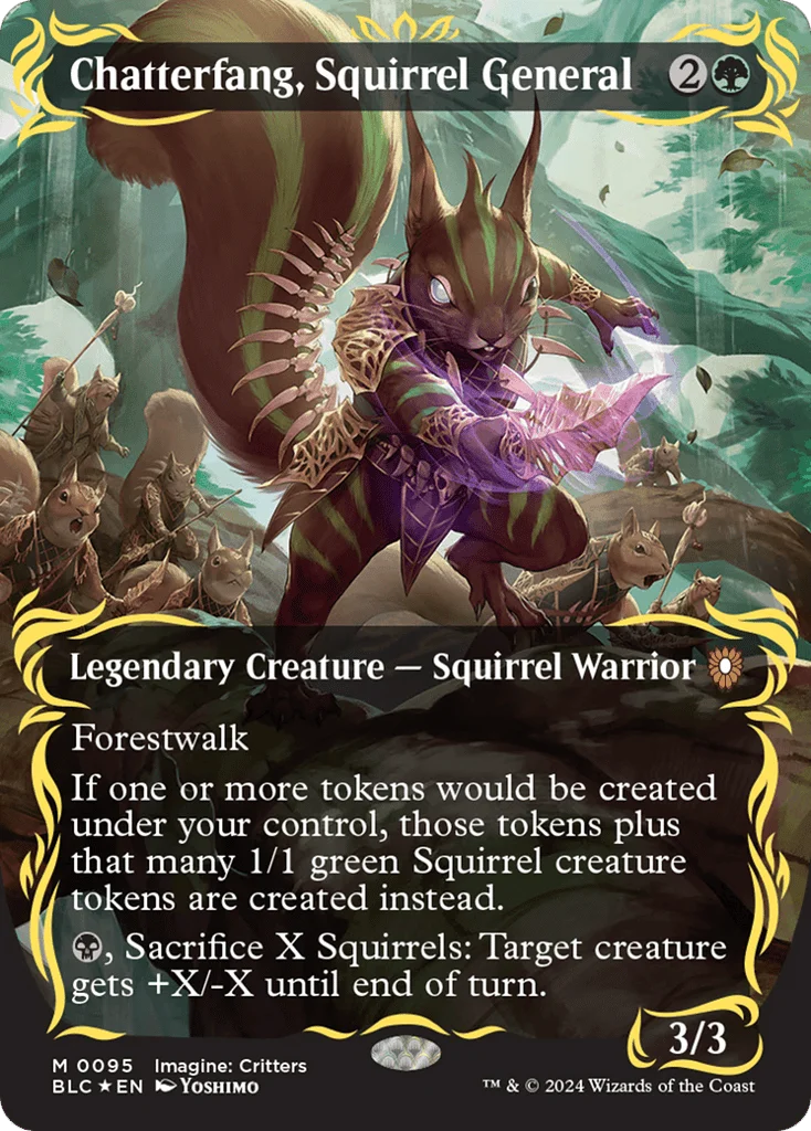 Chatterfang, Squirrel General · Bloomburrow Commander