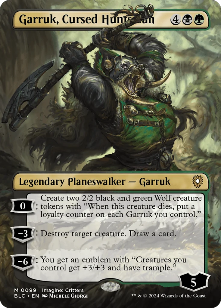 Garruk, Cursed Huntsman · Bloomburrow Commander