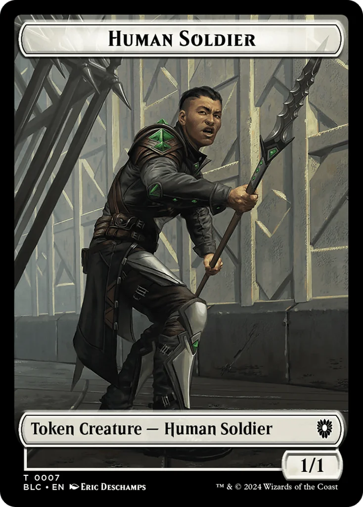 Human Soldier · Bloomburrow Commander