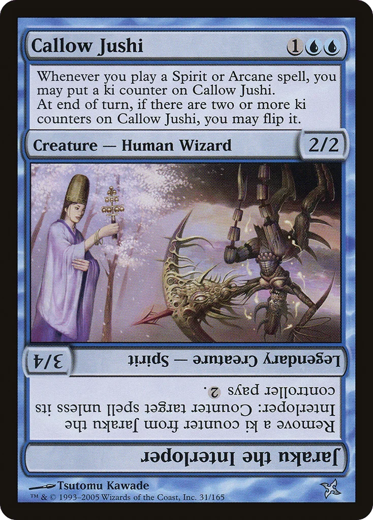 Callow Jushi // Jaraku the Interloper · Betrayers of Kamigawa