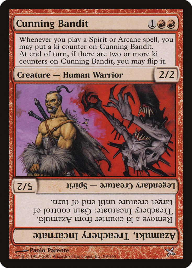 Cunning Bandit // Azamuki, Treachery Incarnate · Betrayers of Kamigawa