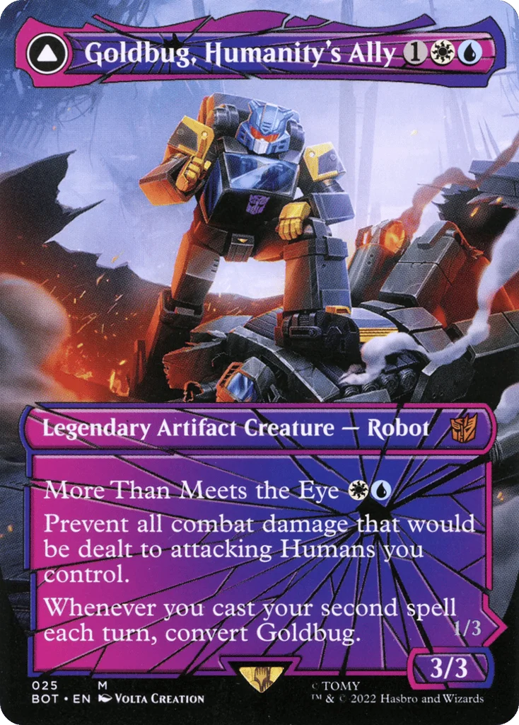 Goldbug, Humanity's Ally // Goldbug, Scrappy Scout · Transformers