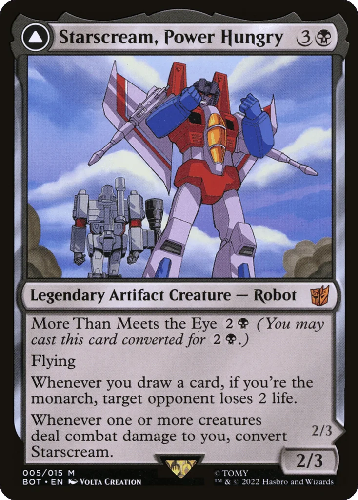 Starscream, Power Hungry // Starscream, Seeker Leader · Transformers