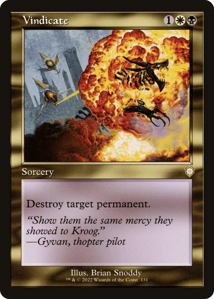 Vindicate · The Brothers' War Commander