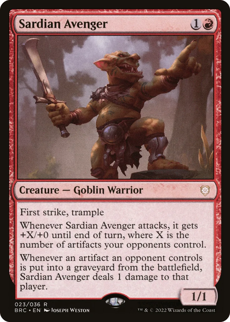 Sardian Avenger · The Brothers' War Commander