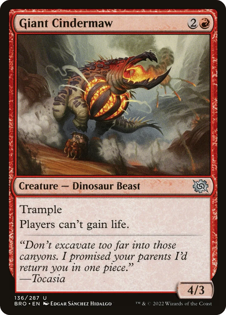 Giant Cindermaw · The Brothers' War