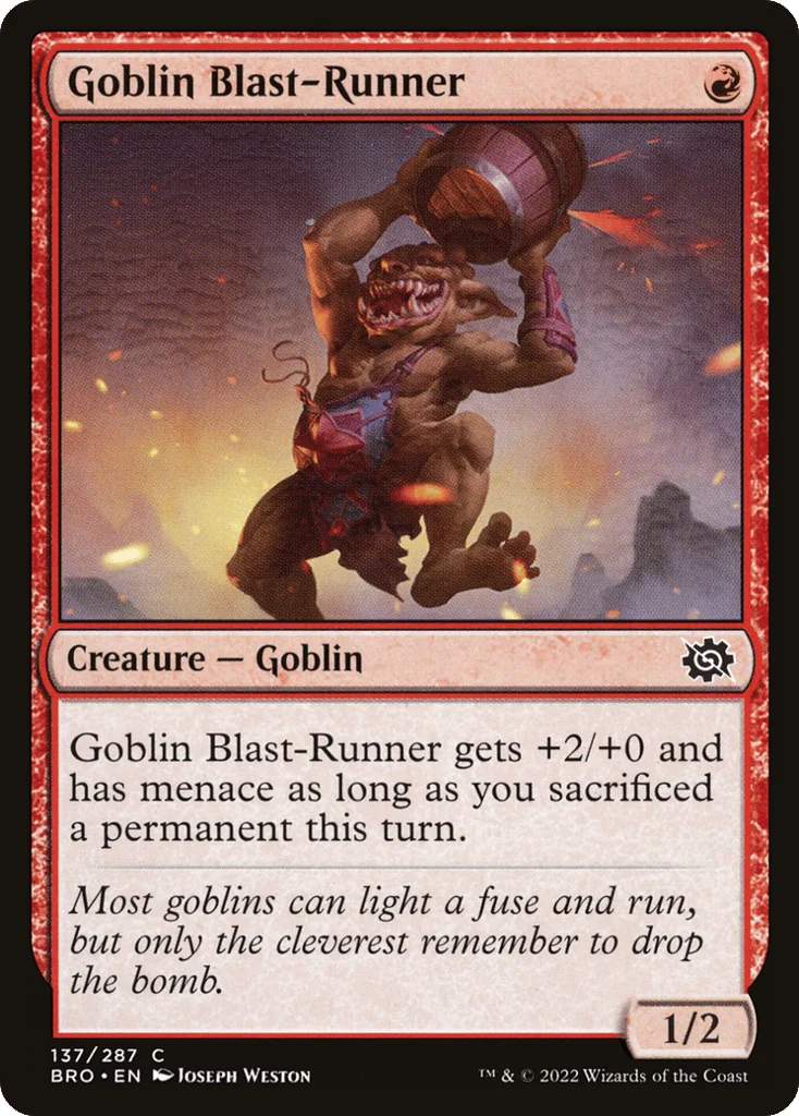 Goblin Blast-Runner · The Brothers' War