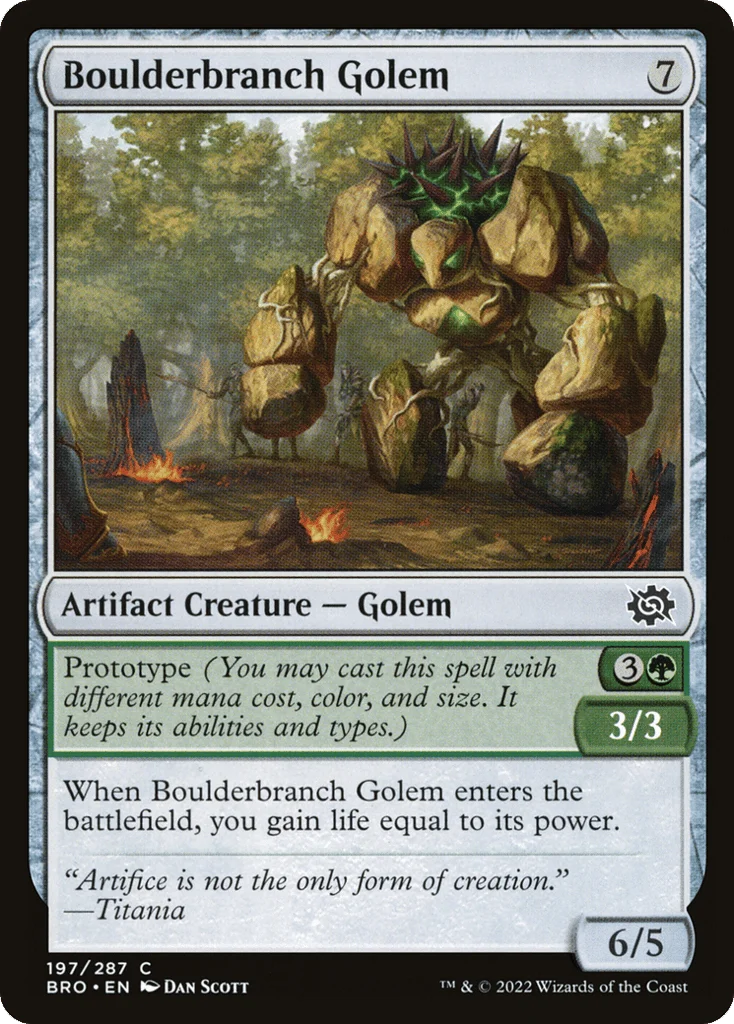 Boulderbranch Golem · The Brothers' War