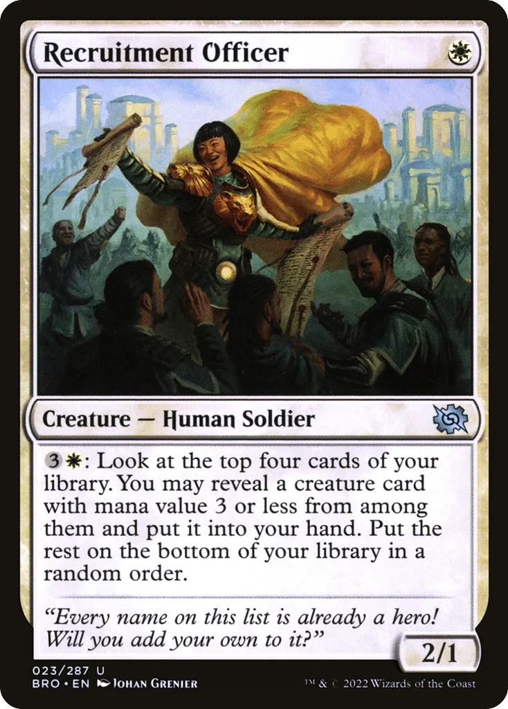 Recruitment Officer · The Brothers' War