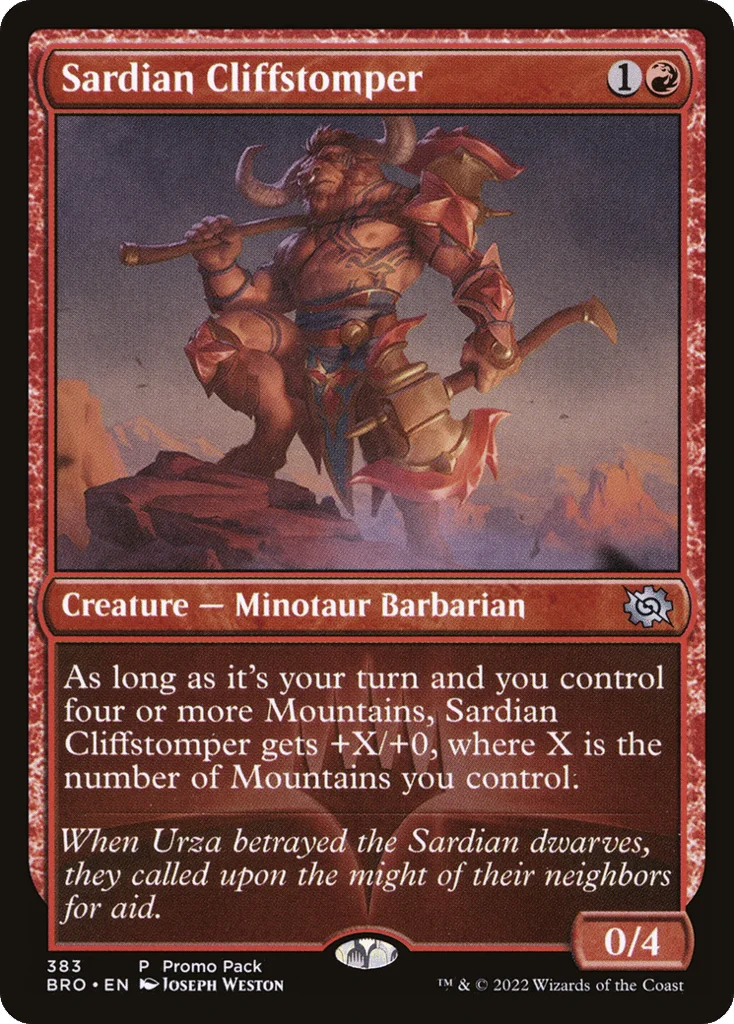 Sardian Cliffstomper · The Brothers' War