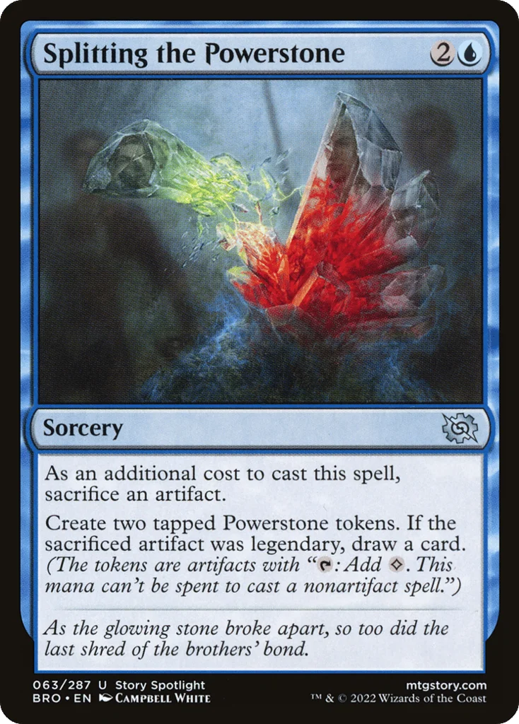 Splitting the Powerstone · The Brothers' War