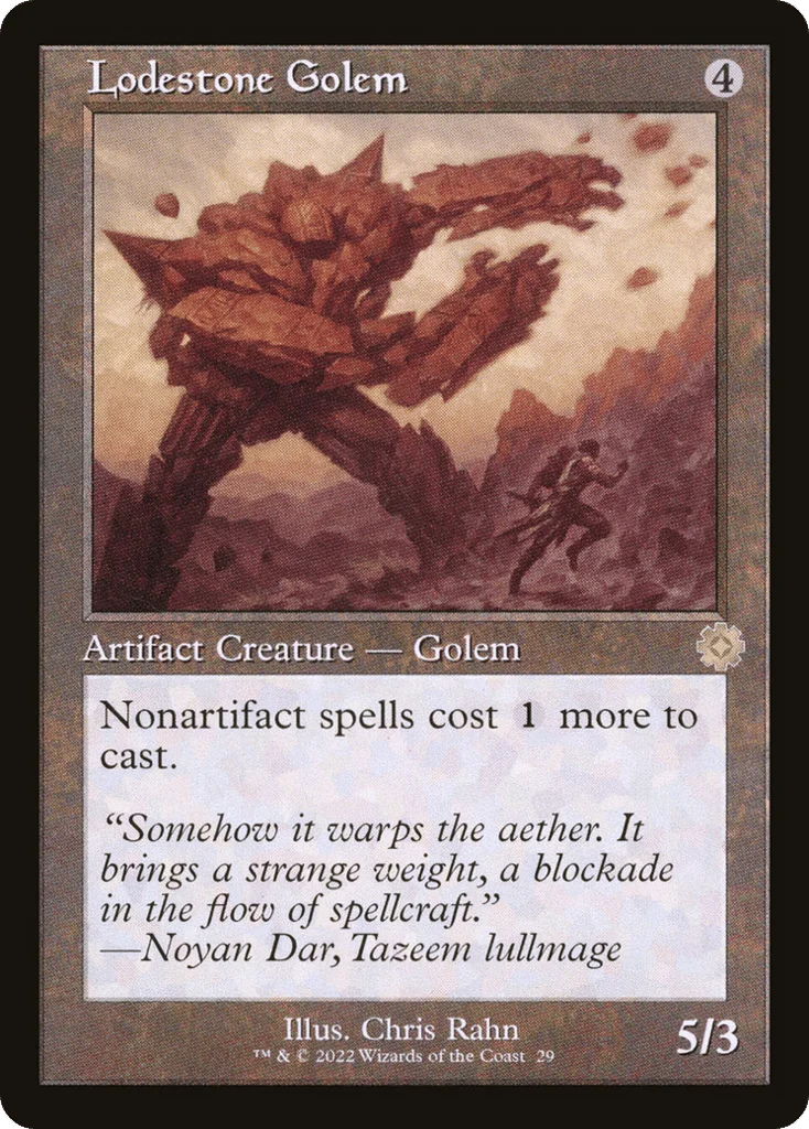 Lodestone Golem · The Brothers' War Retro Artifacts