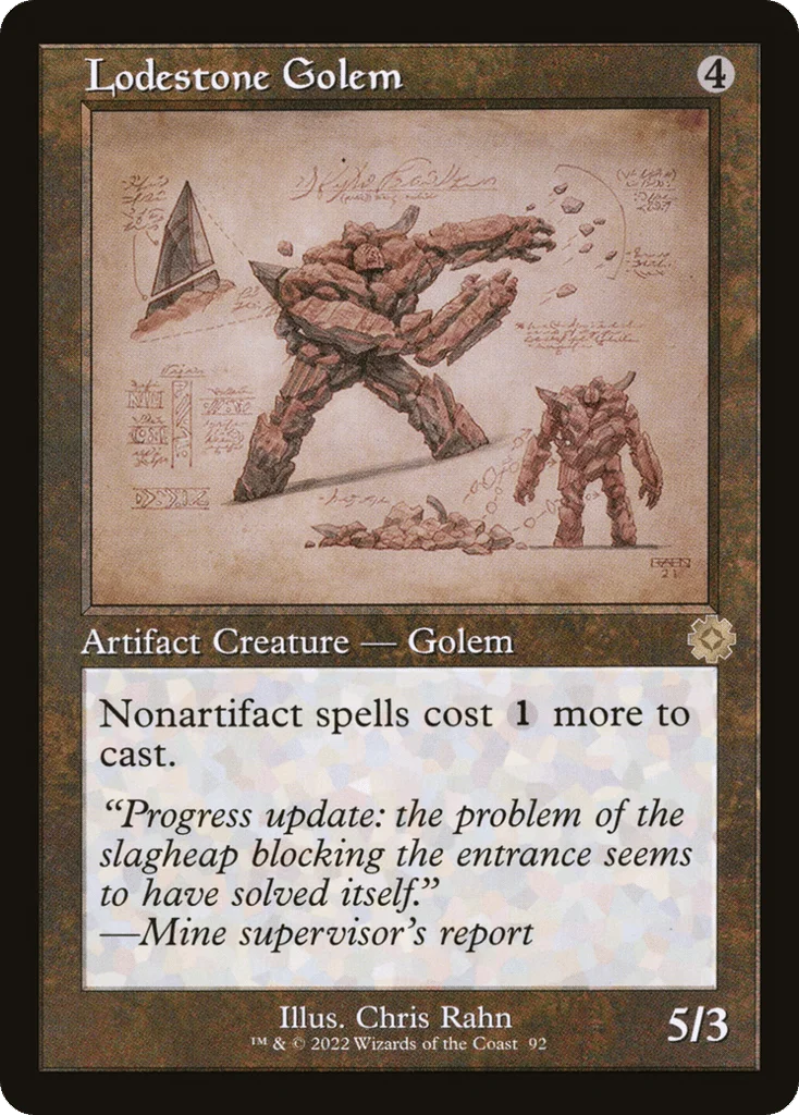 Lodestone Golem · The Brothers' War Retro Artifacts