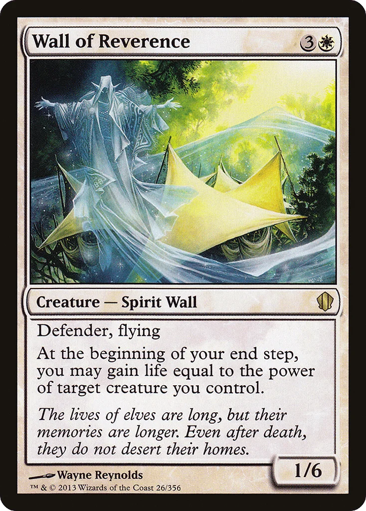 Wall of Reverence · Commander 2013