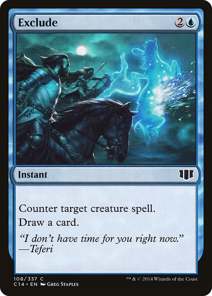 Exclude · Commander 2014