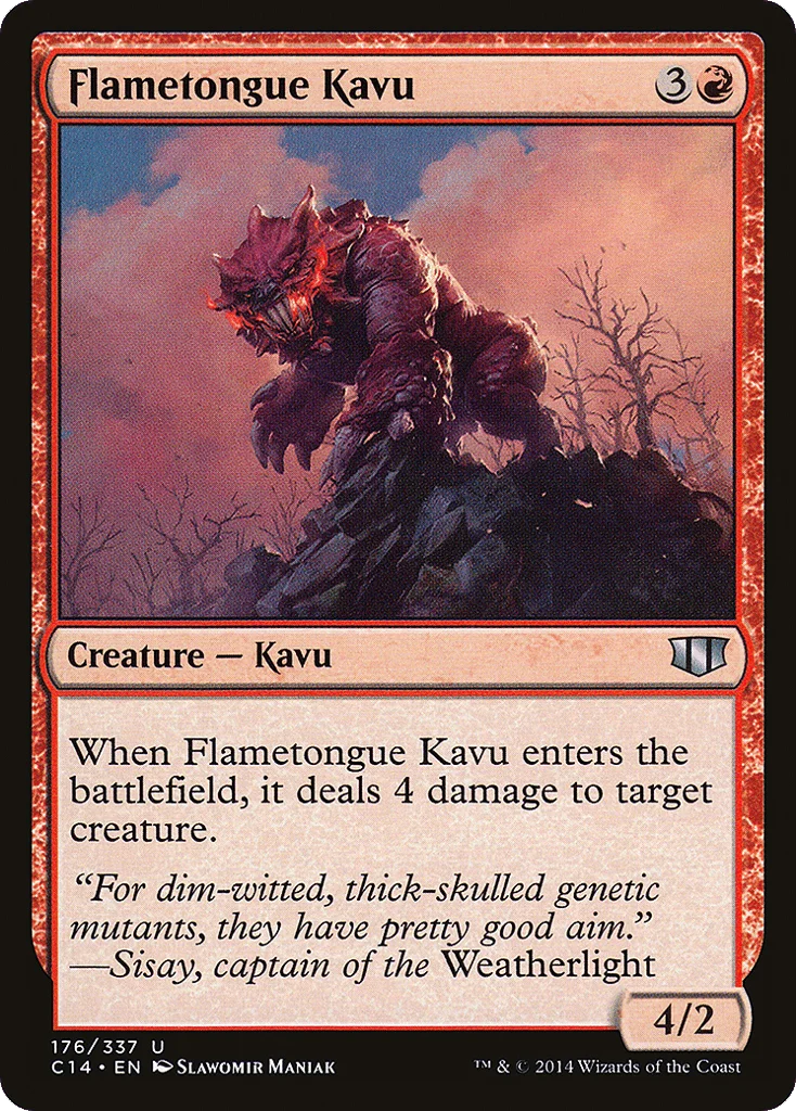 Flametongue Kavu · Commander 2014