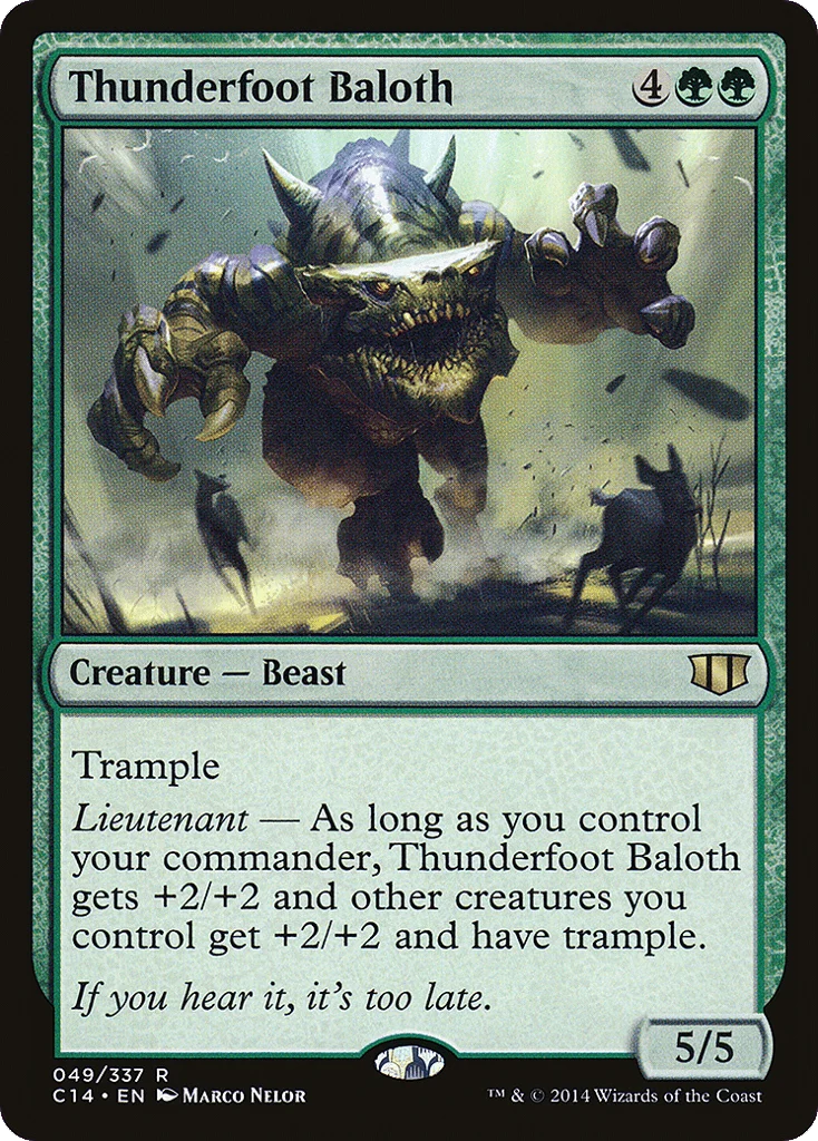 Thunderfoot Baloth · Commander 2014