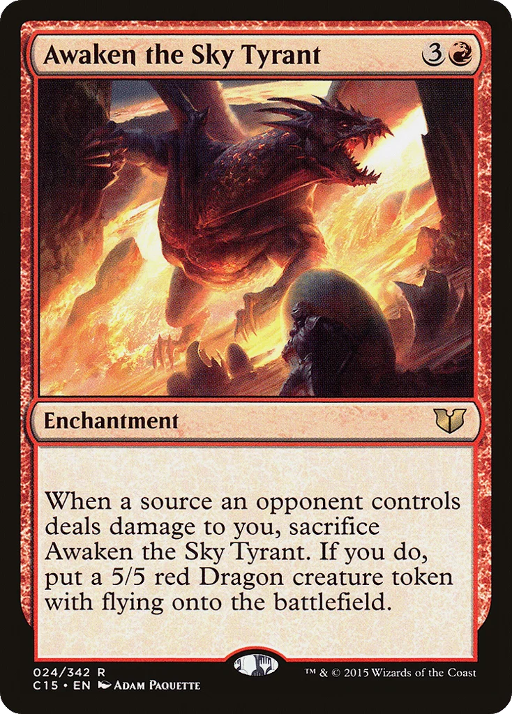 Awaken the Sky Tyrant · Commander 2015