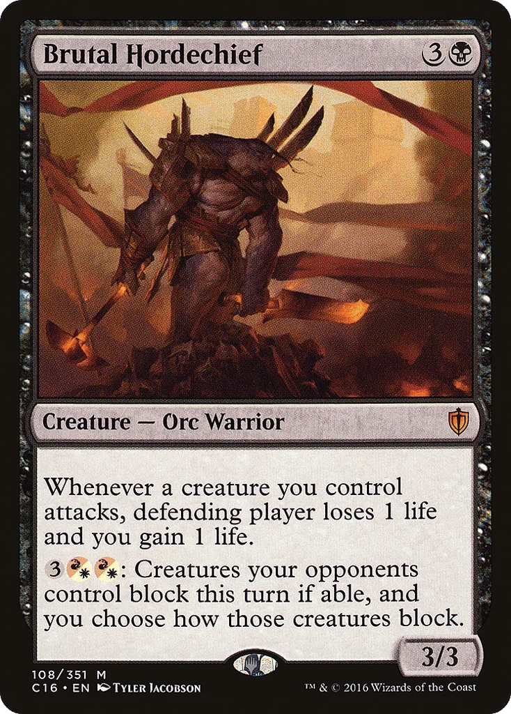 Brutal Hordechief · Commander 2016