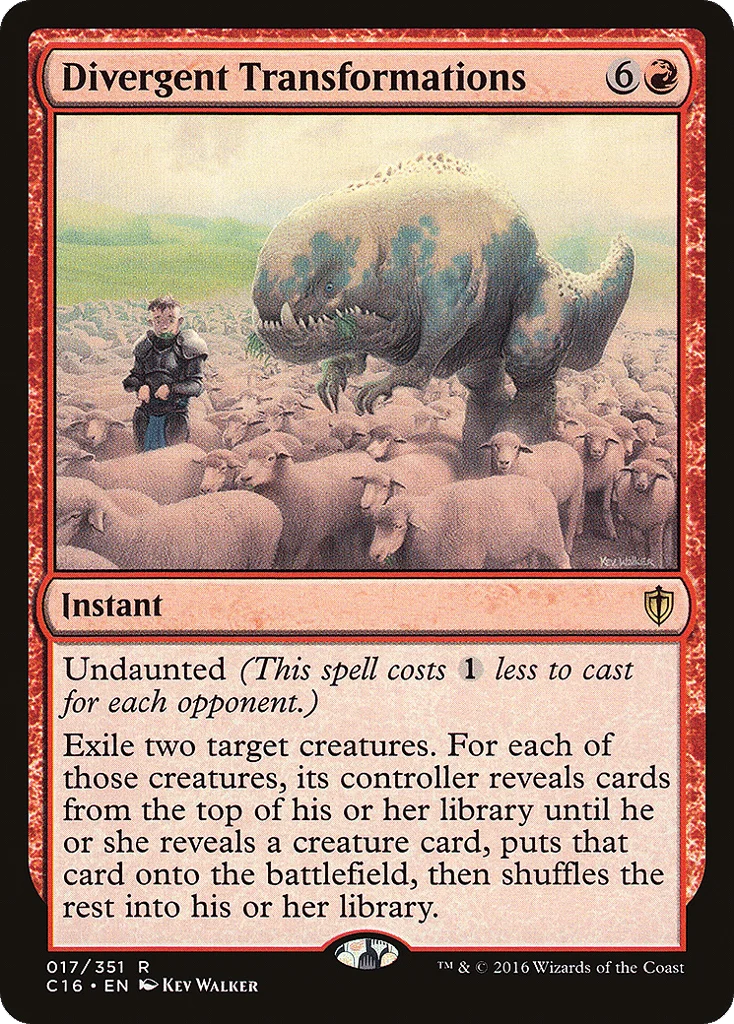Divergent Transformations · Commander 2016