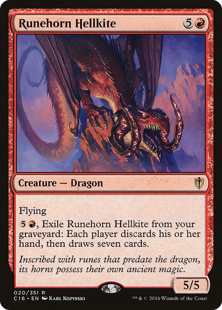 Runehorn Hellkite · Commander 2016