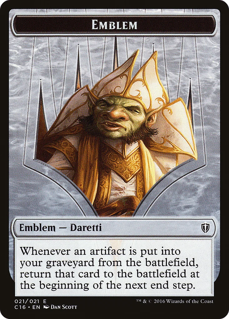 Daretti, Scrap Savant Emblem · Commander 2016