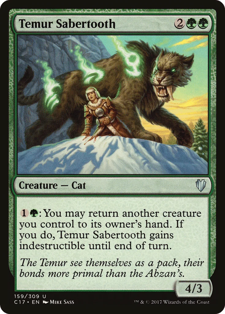 Temur Sabertooth · Commander 2017