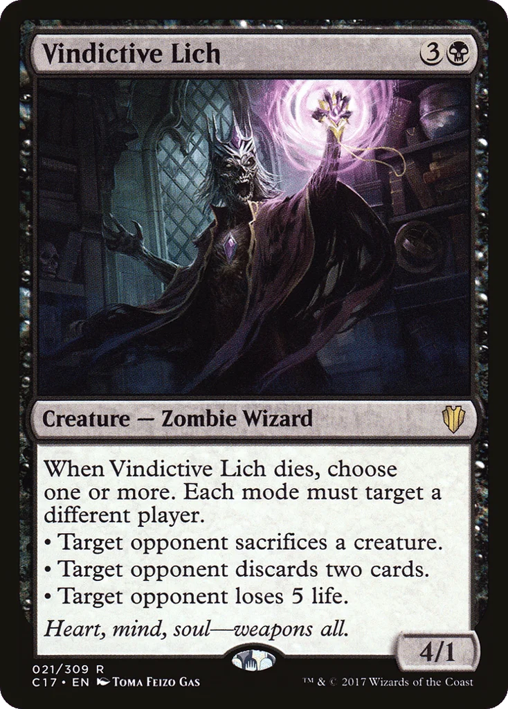 Vindictive Lich · Commander 2017