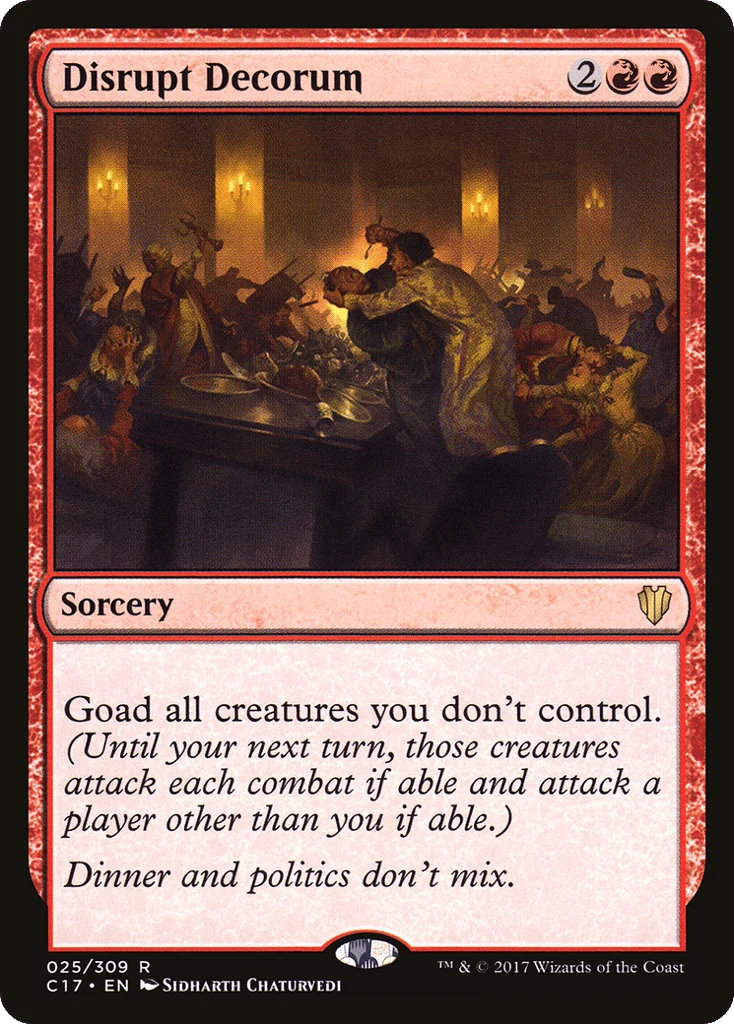 Disrupt Decorum · Commander 2017